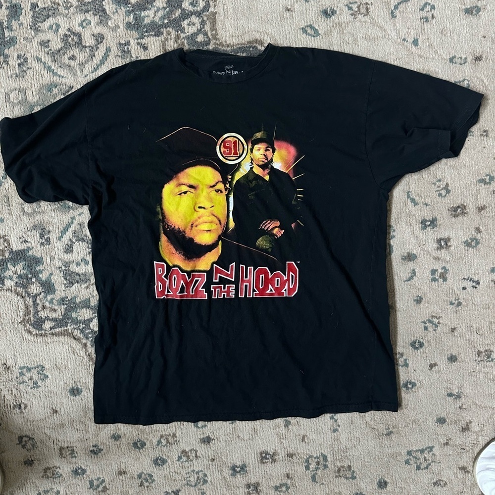 Black & red Ice Cube Boyz n the hood tee